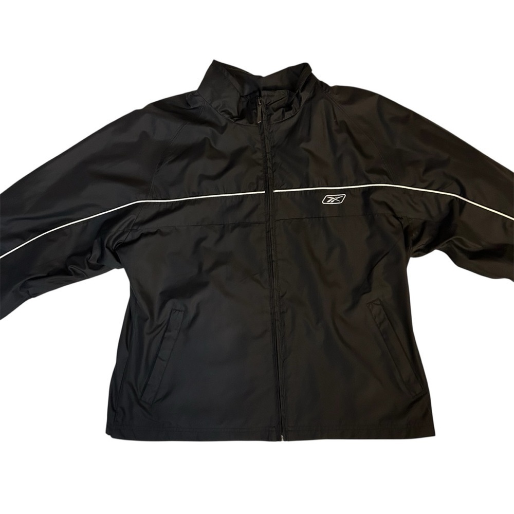 Reebok Black Jacket with White Detailing